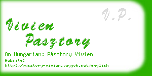 vivien pasztory business card