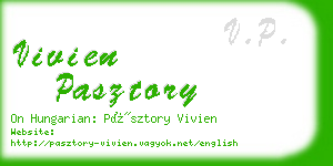 vivien pasztory business card